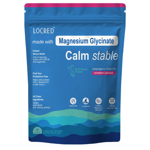 Magnesium Glycinate Powder – Stress Relief & Relaxation Drink | Raspberry Lemonade | 20 Packs