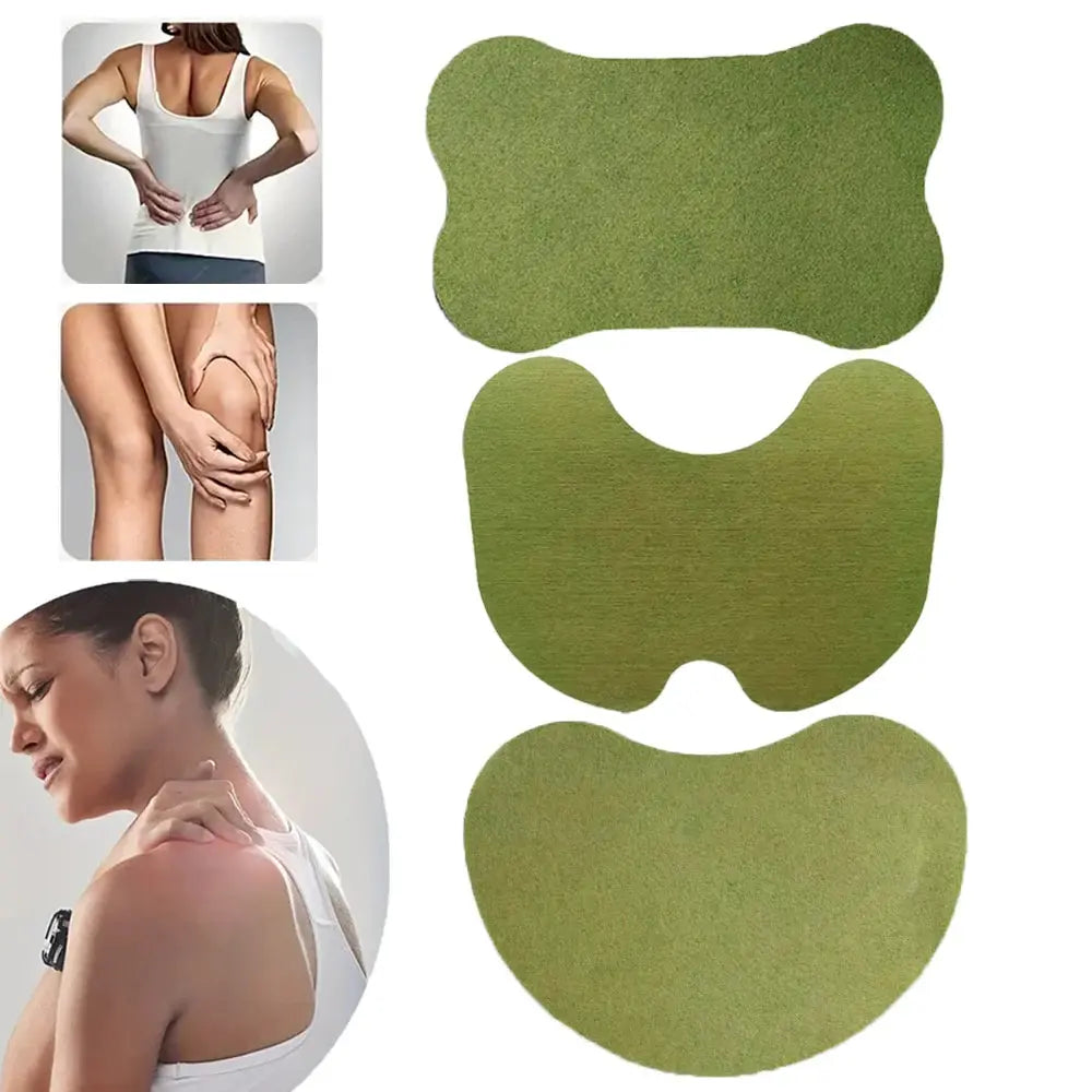 Herbal Heat Therapy Patches for natural pain relief and muscle relaxation – ideal for neck, shoulder, back, and knee pain management