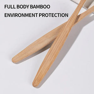 10-Pack Bamboo Toothbrush Set – Eco-Friendly, Biodegradable, Natural Oral Care