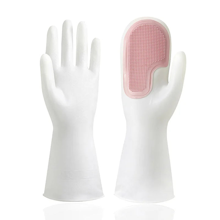Multifunctional Kitchen Cleaning Gloves with Foundation Brush - wellvy wellness store