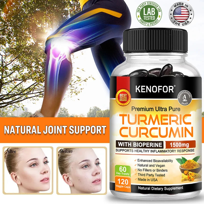 Kenofor Curcumin Antioxidant Capsules - wellvy wellness store