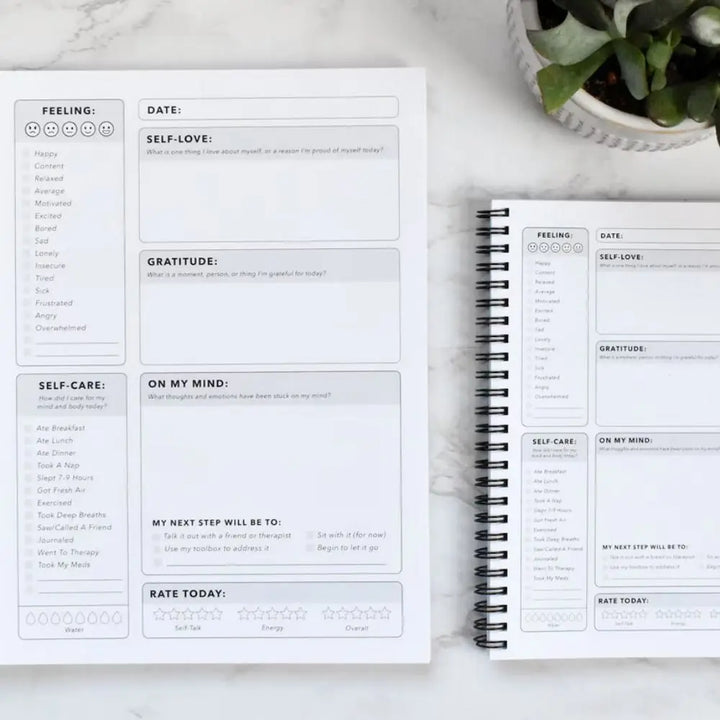 Mental Health & Well-Being Notebook: Office Wall Stationery Organizer - wellvy wellness store