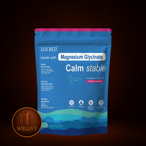 Magnesium Glycinate Powder – Stress Relief & Relaxation Drink | Raspberry Lemonade | 20 Packs WELLVY Wellness Store