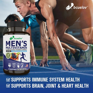 Bcuelov Men’s Multivitamin & Mineral Supplement - Daily Vitality Boost, 22 Nutrients - wellvy wellness store