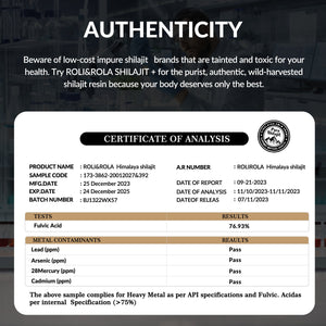 ROLI&ROLA Pure Himalayan Shilajit Resin – 50g | Gold Grade, Natural Energy & Vitality Booster