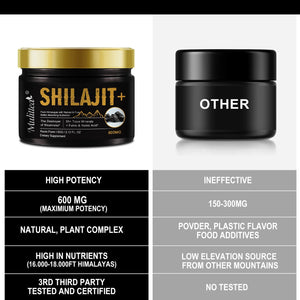 Organic Shilajit Resin – Mineral-Rich Energy & Wellness Boost | 85+ Trace Minerals