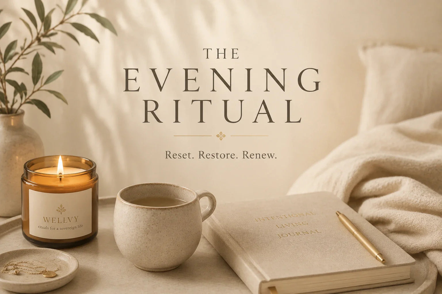 The Sovereign Evening Ritual: Resetting Your Body & Mind for Deep Restoration