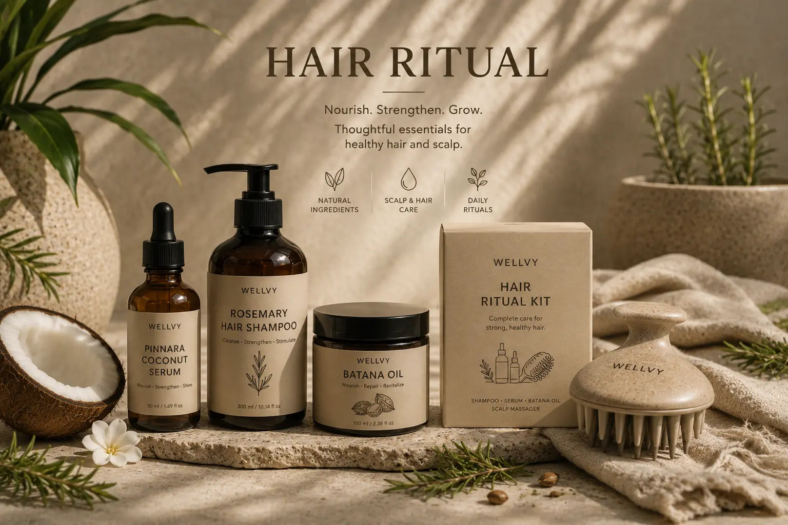 wellvy store hair collection