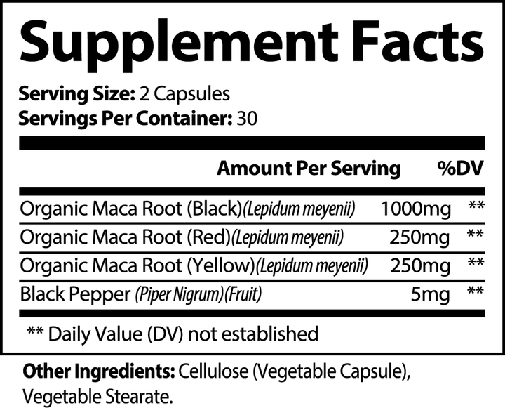WELLVY Triple-Blend Maca Power Capsules - wellvy wellness store