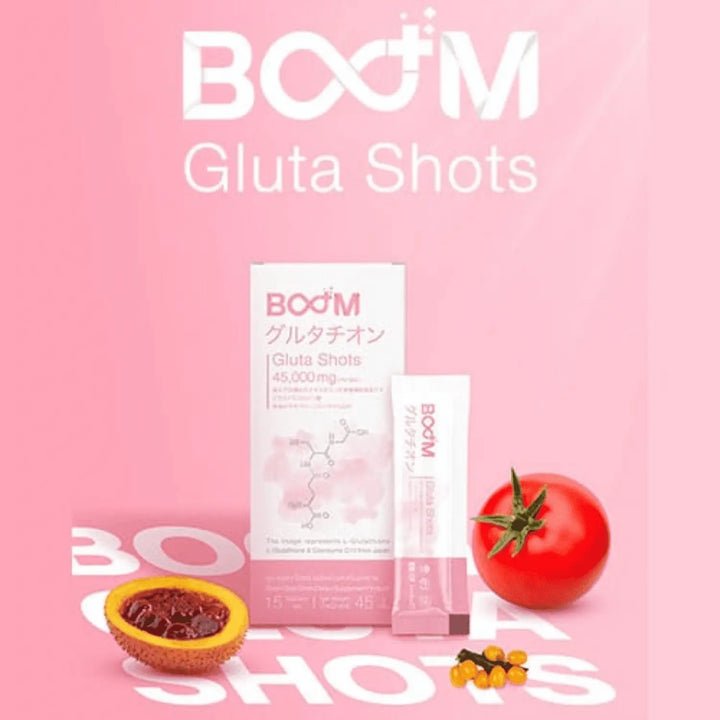 BOOM Gluta Shots Powder, Radiant White Skin - wellvy wellness store