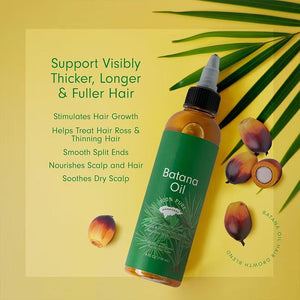 100% Pure Batana Oil – Hair Nourishment for Thicker, Fuller, Healthier Hair – 118ml – Vegan, Natural, For All Hair Types WELLVY Wellness Store