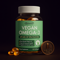 Vegan Omega-3 Capsules – EPA & DHA from Algae | Heart, Brain, Eyes, Joints & Immune Support wellvy store