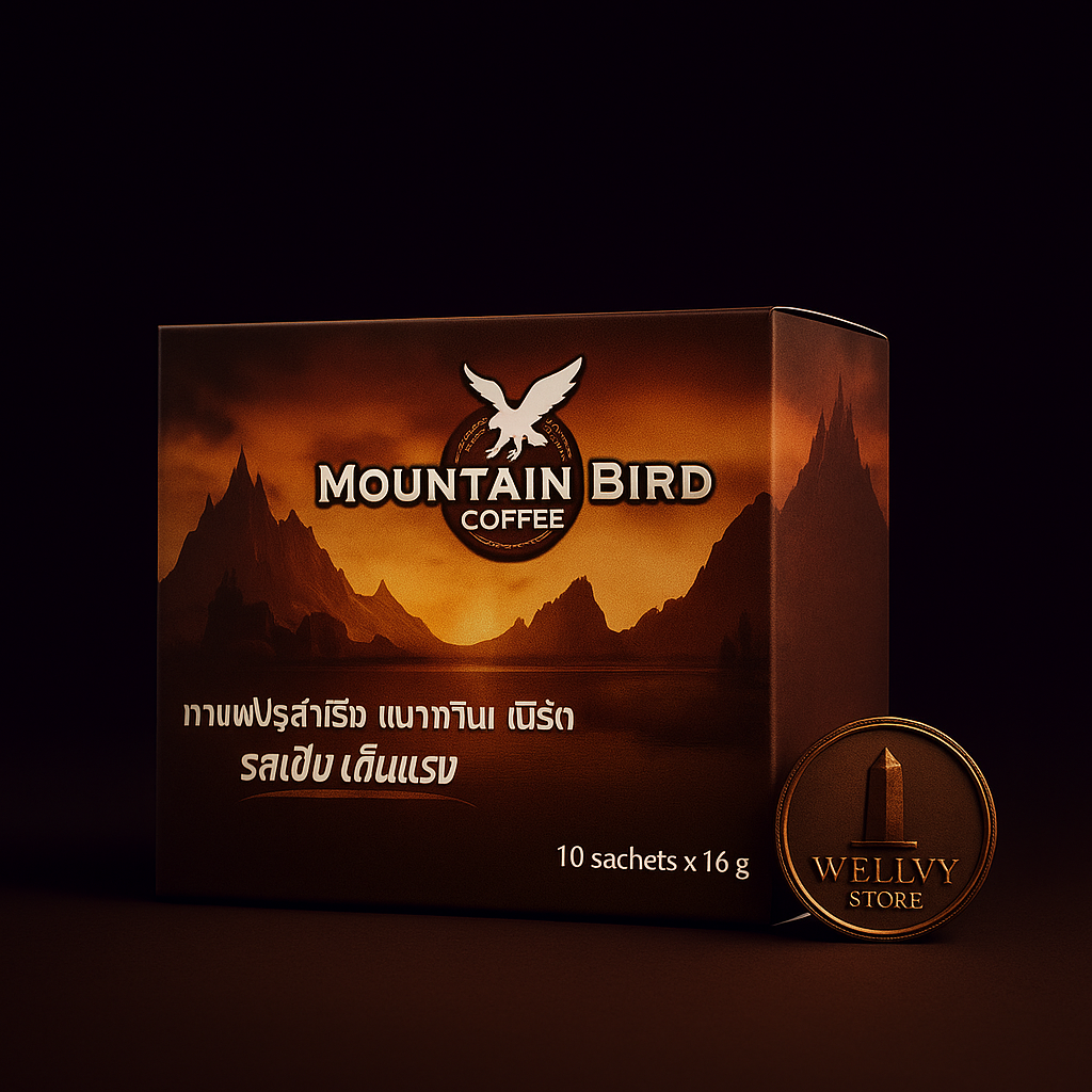 Mountain Bird Coffee for Men – Boost Energy, Endurance & Vitality with Premium Herbal Blend wellvy wellness store