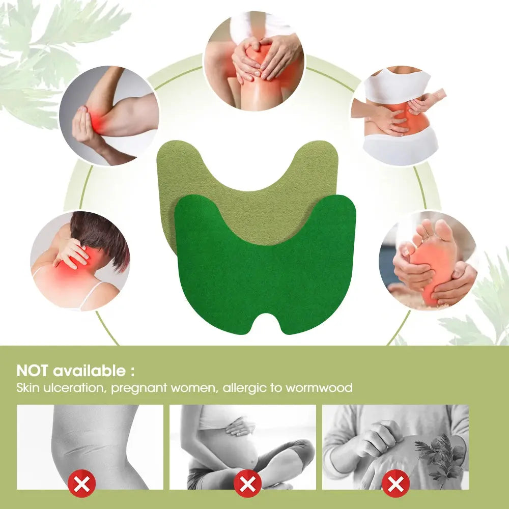 KanyeHB Wormwood Pain Relief Patches – Herbal Joint & Muscle Support for Knees, Arthritis & Stress Relief WELLVY wellness products Estore