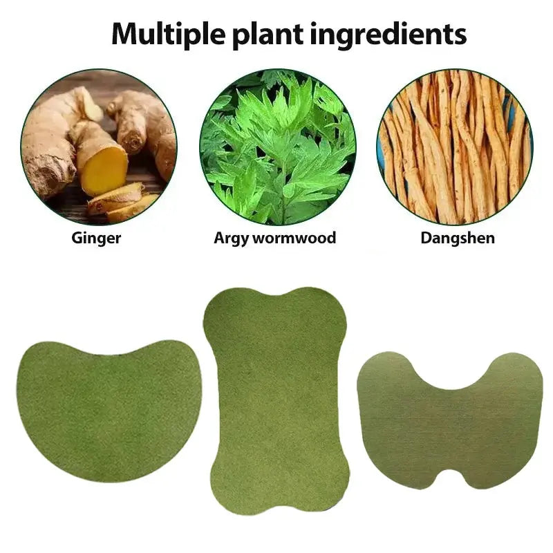 Herbal Heat Therapy Patches for natural pain relief and muscle relaxation – ideal for neck, shoulder, back, and knee pain management