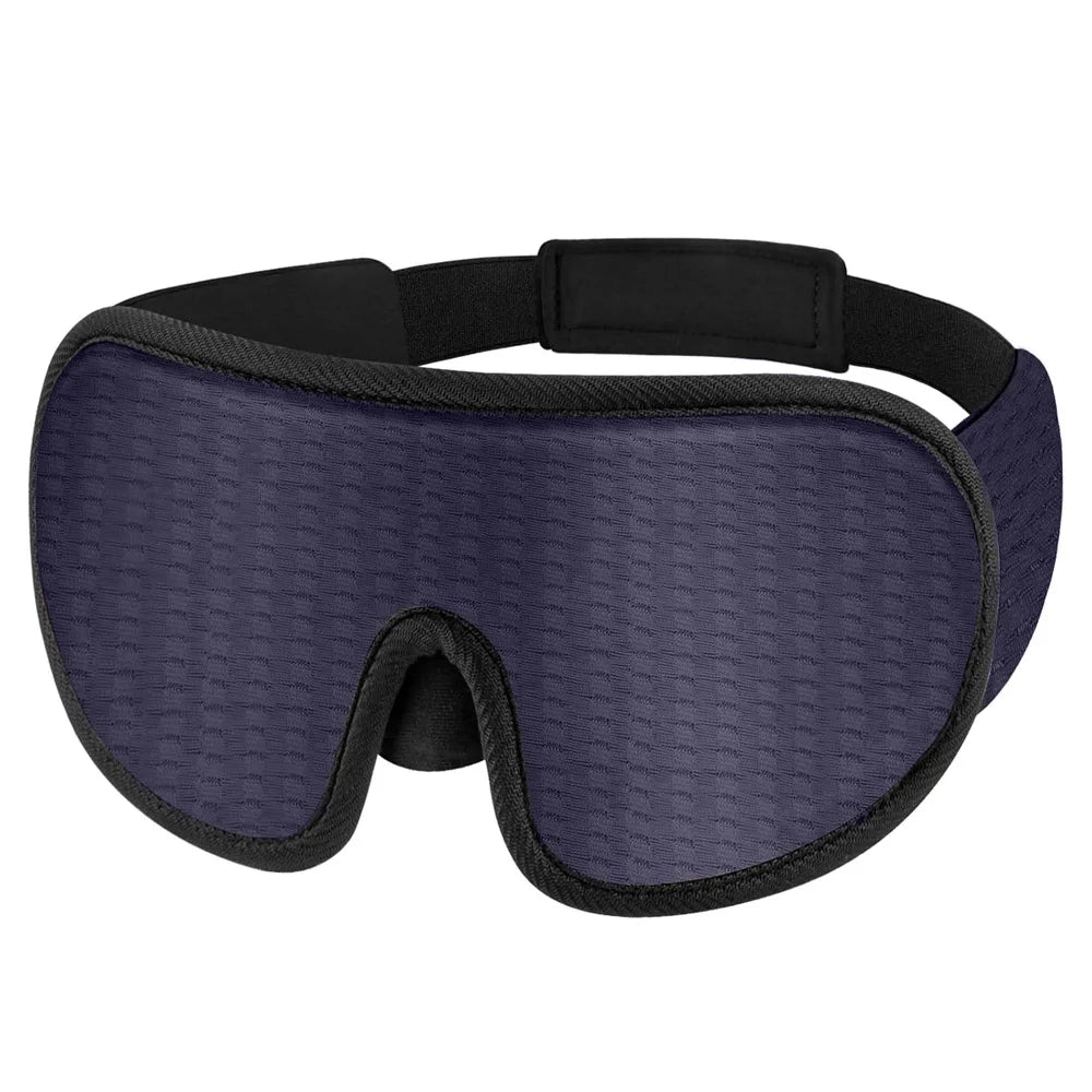 WELLVY 3D Contoured Sleep Mask – 100% Light Blocking, Ultra-Soft, Breathable Eye Mask for Deep Sleep, Travel & Relaxation