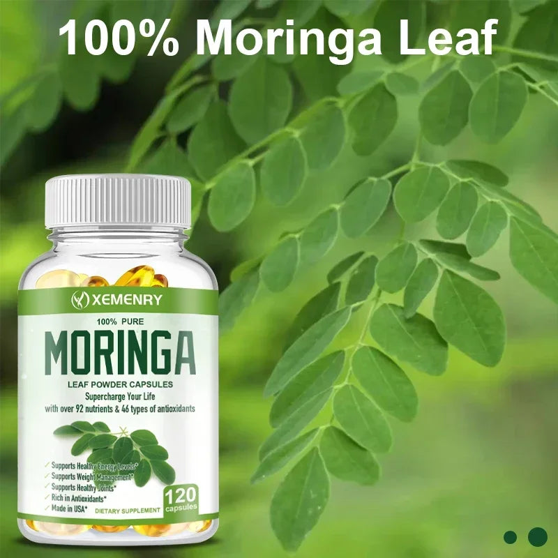 Pure Organic Moringa Capsules by XEMENRY - Premium Nutrient-Rich Dietary Supplement - wellvy wellness store