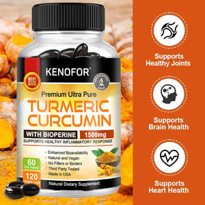 Kenofor Curcumin Antioxidant Capsules - wellvy wellness store
