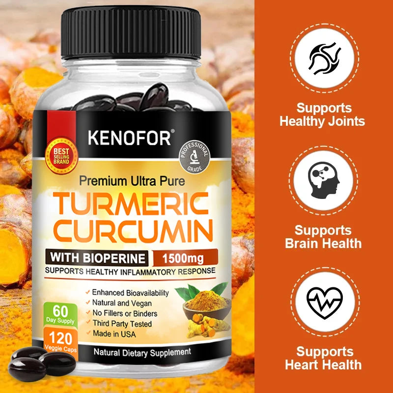Kenofor Curcumin Antioxidant Capsules - wellvy wellness store