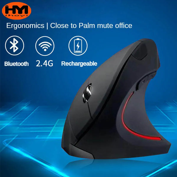 IHOYI Wireless Rechargeable Vertical Mouse - wellvy wellness store
