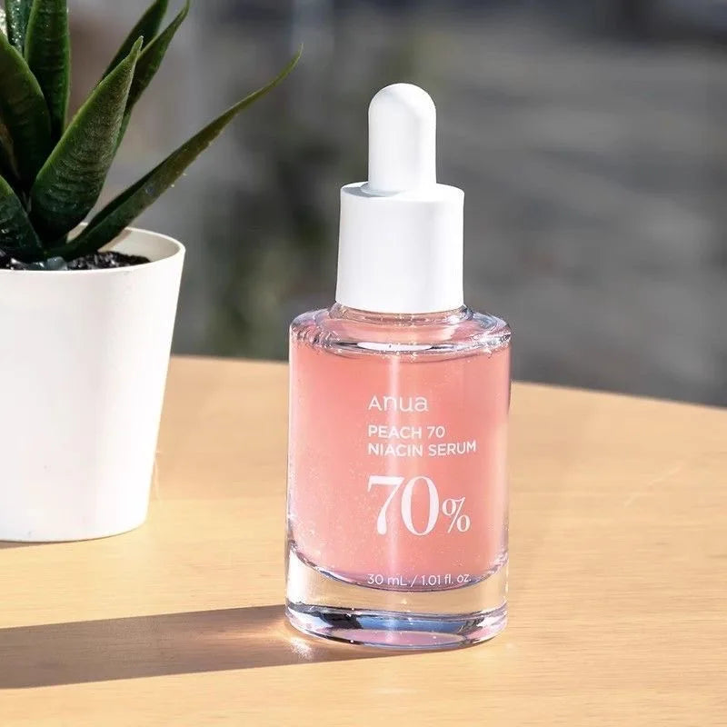 ANUA Peach 70 Niacinamide Serum – Brightening & Hydrating Vegan Face Serum (30ml) | 10% Niacinamide + Vitamin B3 | Korean Skincare for Radiant Skin