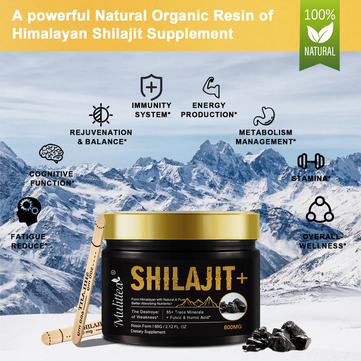 Mulittea PureShilajit: Organic Mineral Boost - wellvy wellness store