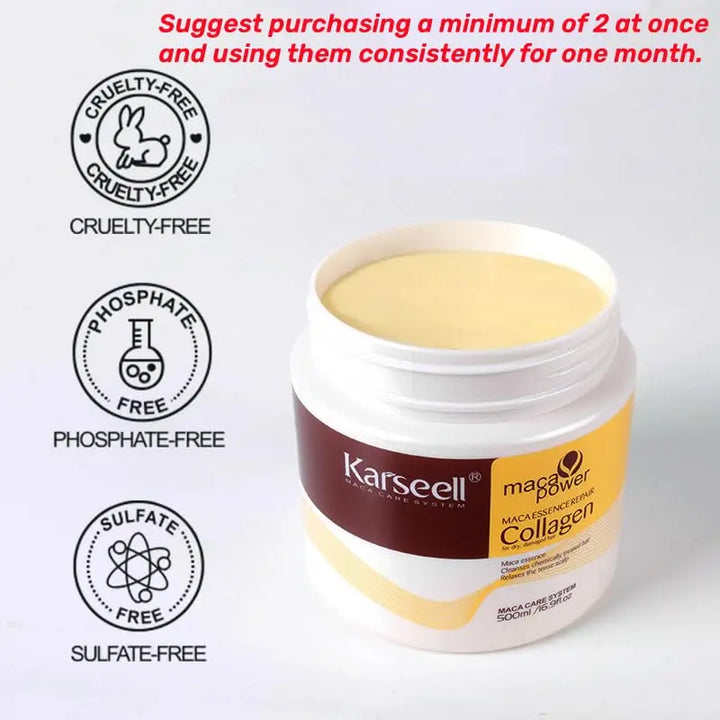Karseell Hair Mask: Anti-Hair Loss, Frizz Control & Smoothing - wellvy wellness store