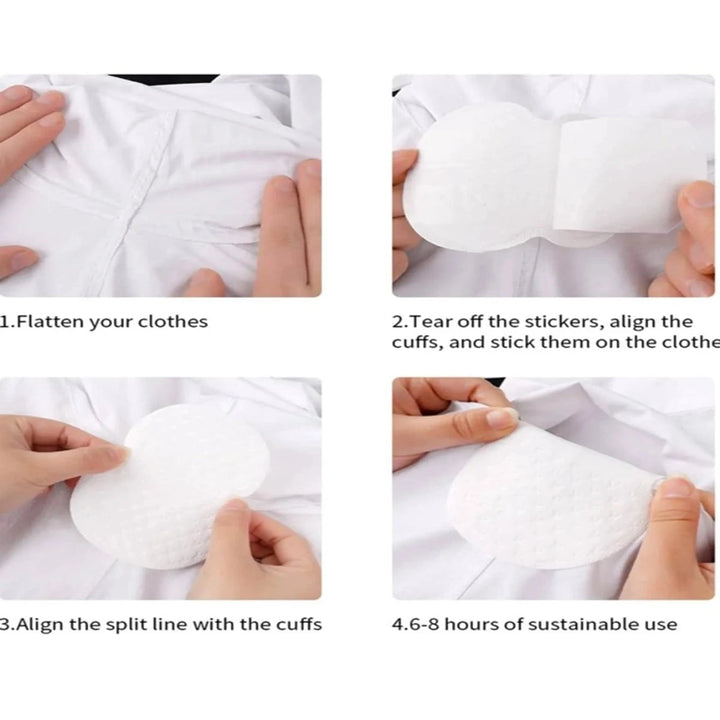 Disposable underarm antiperspirant Cotton patch