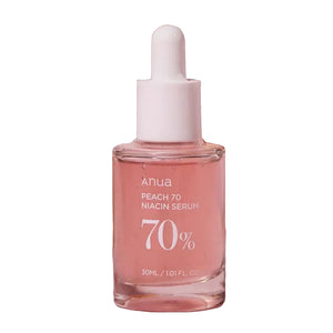 ANUA Peach 70 Niacinamide Serum – Brightening & Hydrating Vegan Face Serum (30ml) | 10% Niacinamide + Vitamin B3 | Korean Skincare for Radiant Skin
