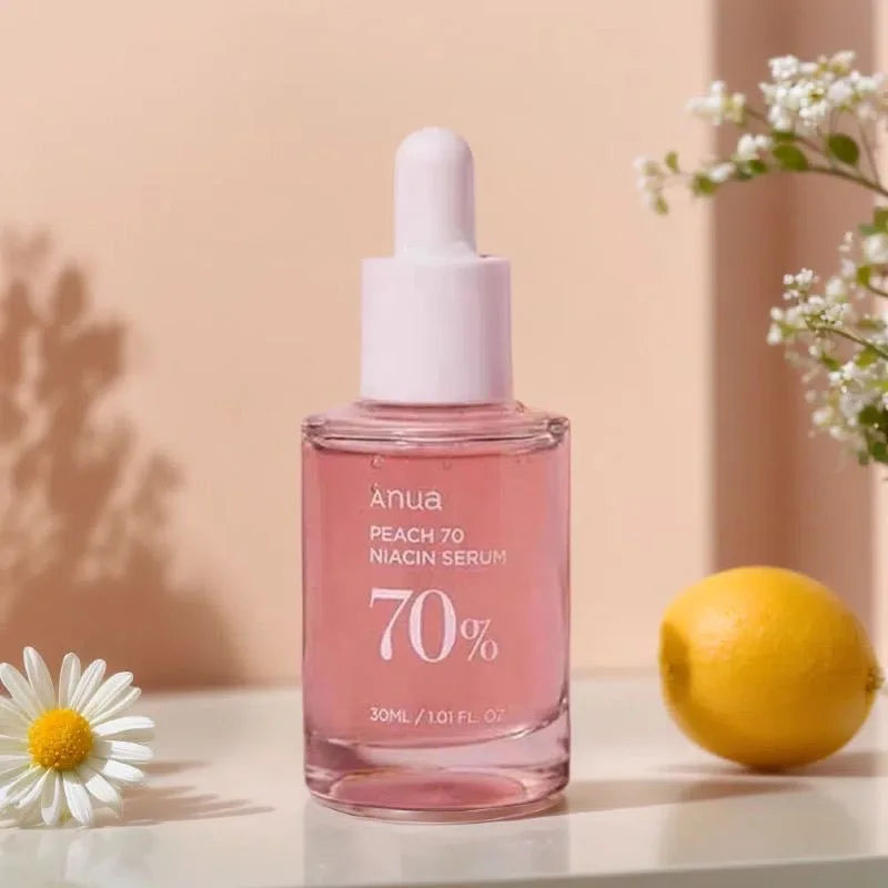 ANUA Peach 70 Niacinamide Serum – Brightening & Hydrating Vegan Face Serum (30ml) | 10% Niacinamide + Vitamin B3 | Korean Skincare for Radiant Skin