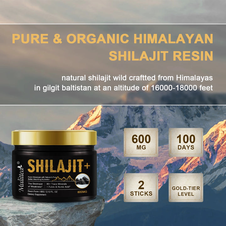 Mulittea PureShilajit: Organic Mineral Boost - wellvy wellness store