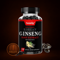 Bottle of Soomiiig Korean Ginseng Root Extract on a dark background