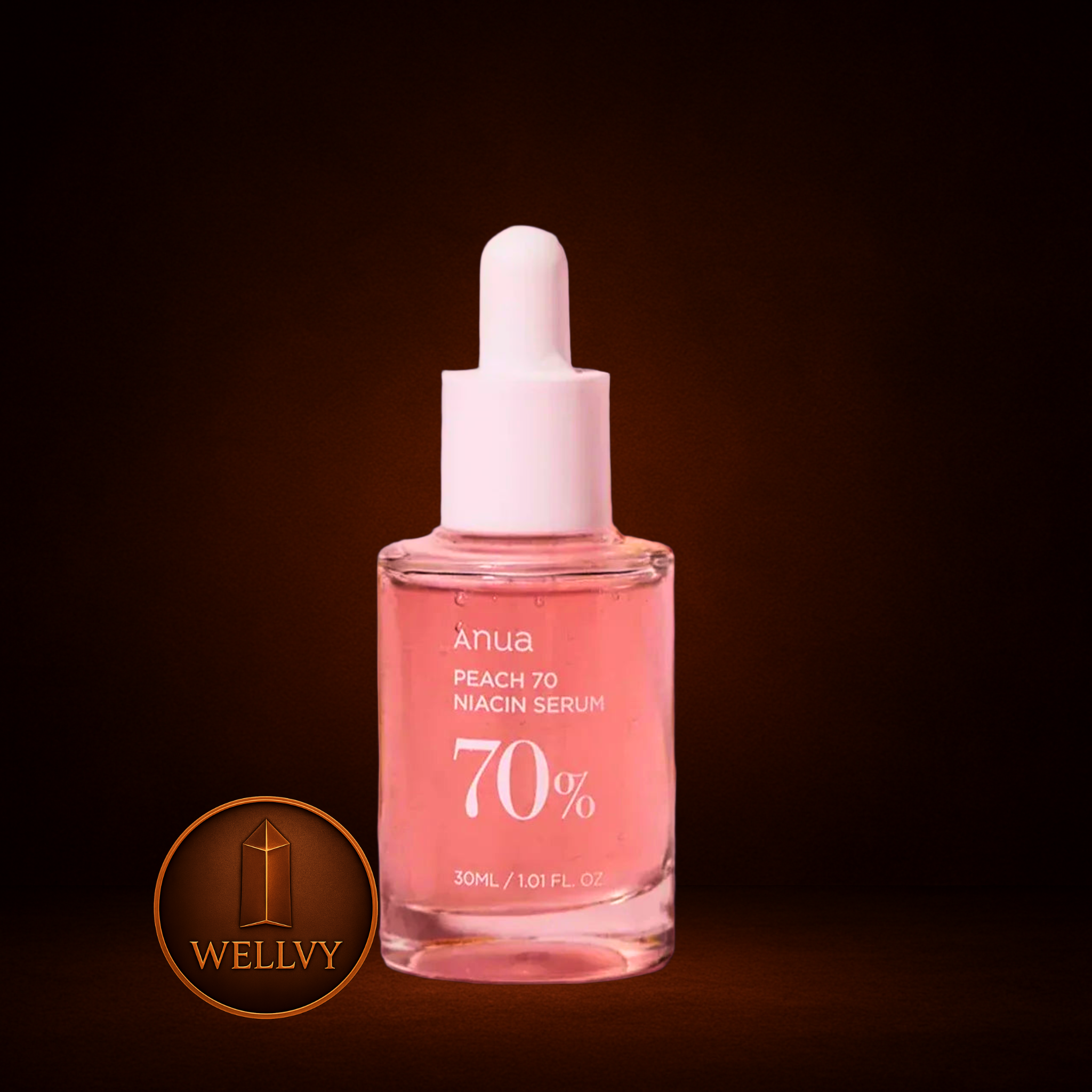 ANUA Peach 70 Niacinamide Serum – Brightening & Hydrating Vegan Face Serum (30ml) | 10% Niacinamide + Vitamin B3 | Korean Skincare for Radiant Skin wellvy wellness store