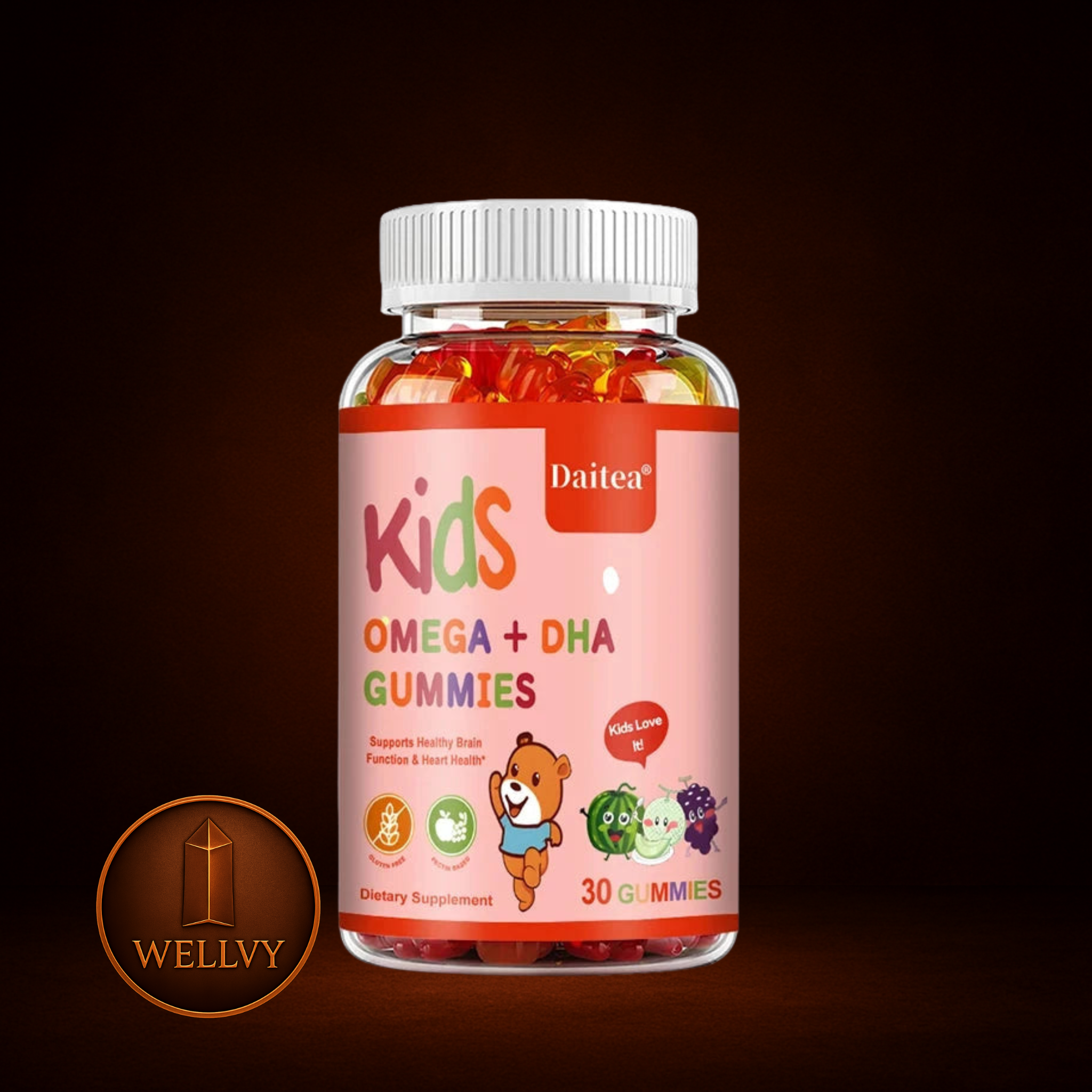 Dietea Kids' Multivitamin Gummies – Brain & Bone Health Support wellvy wellness store