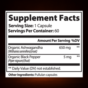 WELLVY Organic Ashwagandha — Adaptogenic Root Extract wellvy store