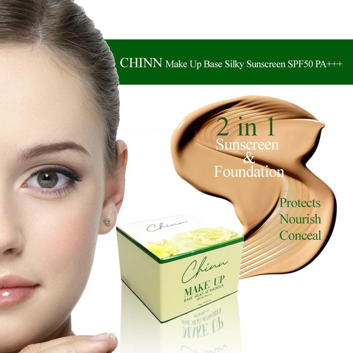 Chinn Make Up Base Silky Sunscreen SPF 50 PA +++ - wellvy wellness store