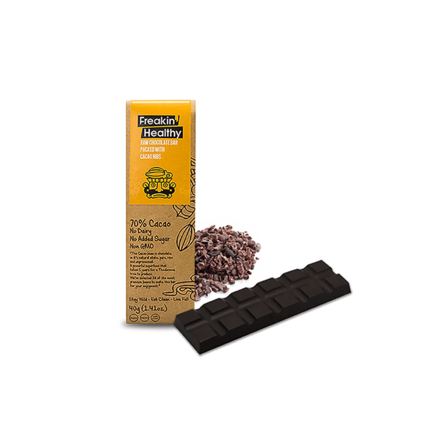 Freakin Healthy Raw Chocolate Bar 40g - wellvy wellness store