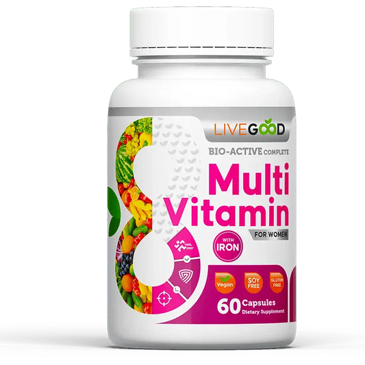 LIVEGOOD BIO-ACTIVE COMPLETE MULTI-VITAMIN FOR WOMEN WITH IRON - wellvy wellness store