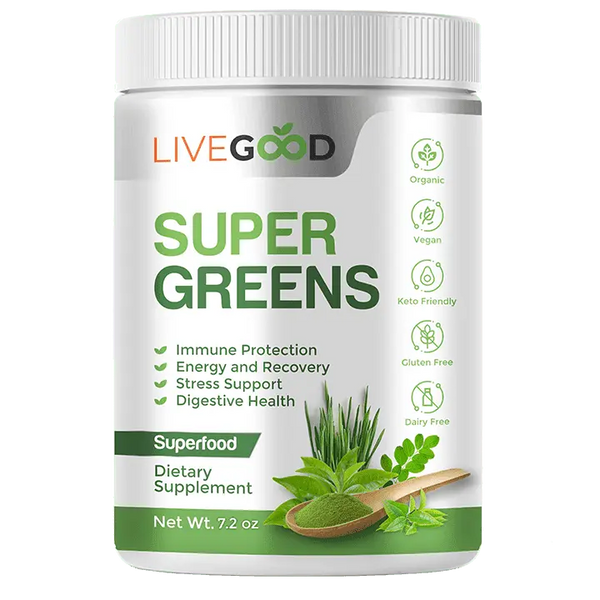 LIVEGOOD ORGANIC SUPER GREENS - wellvy wellness store