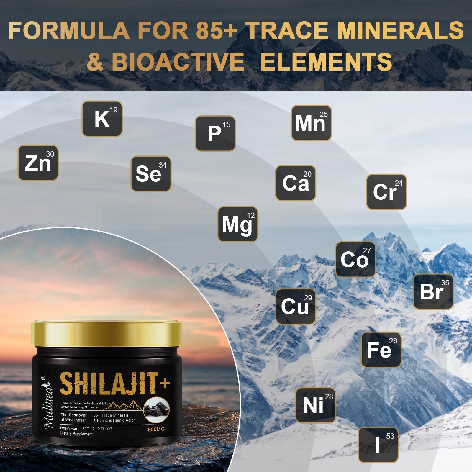 Organic Shilajit Resin – Mineral-Rich Energy & Wellness Boost | 85+ Trace Minerals