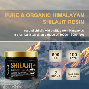Organic Shilajit Resin – Mineral-Rich Energy & Wellness Boost | 85+ Trace Minerals