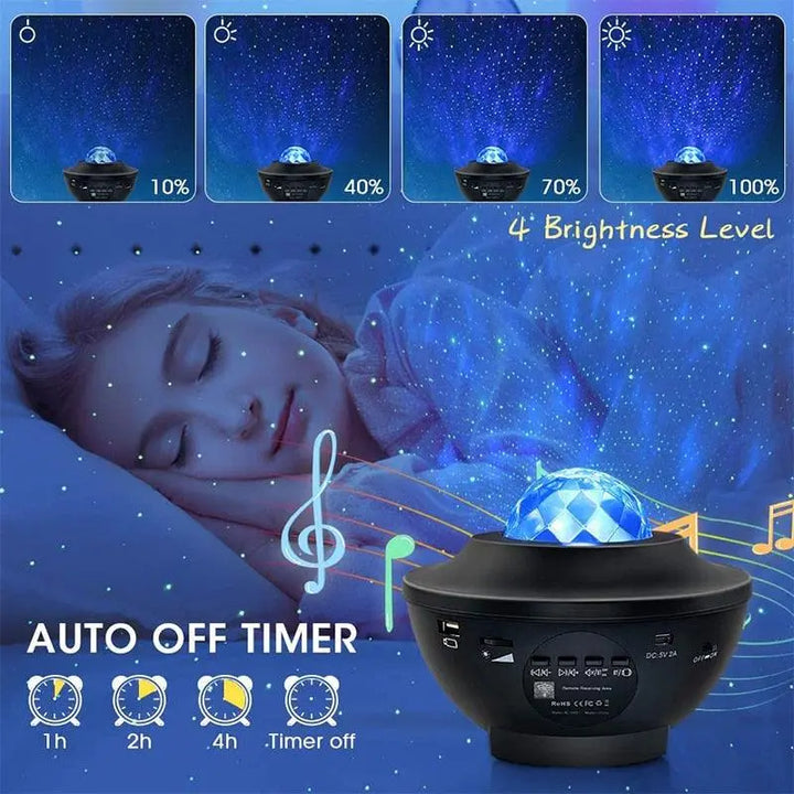 Starry Galaxy Projector Night Light - wellvy wellness store