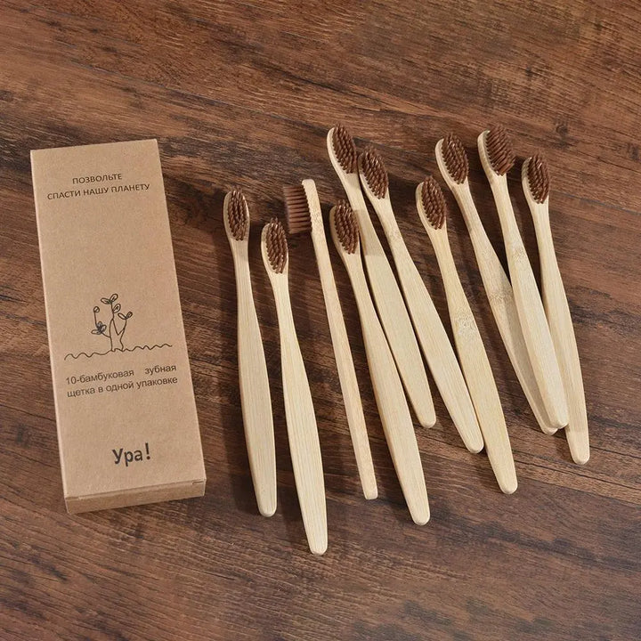 Ypa Natural Bamboo Tooth-Brush Set - wellvy wellness store