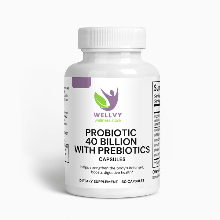 WELLVY Probiotic 40 Billion with Prebiotics - wellvy wellness store